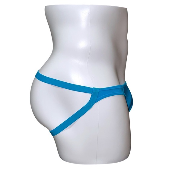 Andrew Christian No-Show Ultra Low Rise Jock Teal Size S (28-31) #93423 NWT - Picture 3 of 12